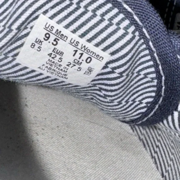 Vans Navy Blue Lace Up Sneakers Shoes Mens 9.5 / Womens 11 - Picture 8 of 8